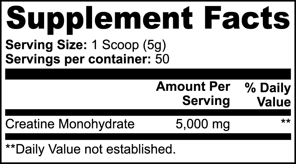 CREATINE MONOHYDRATE POWDER