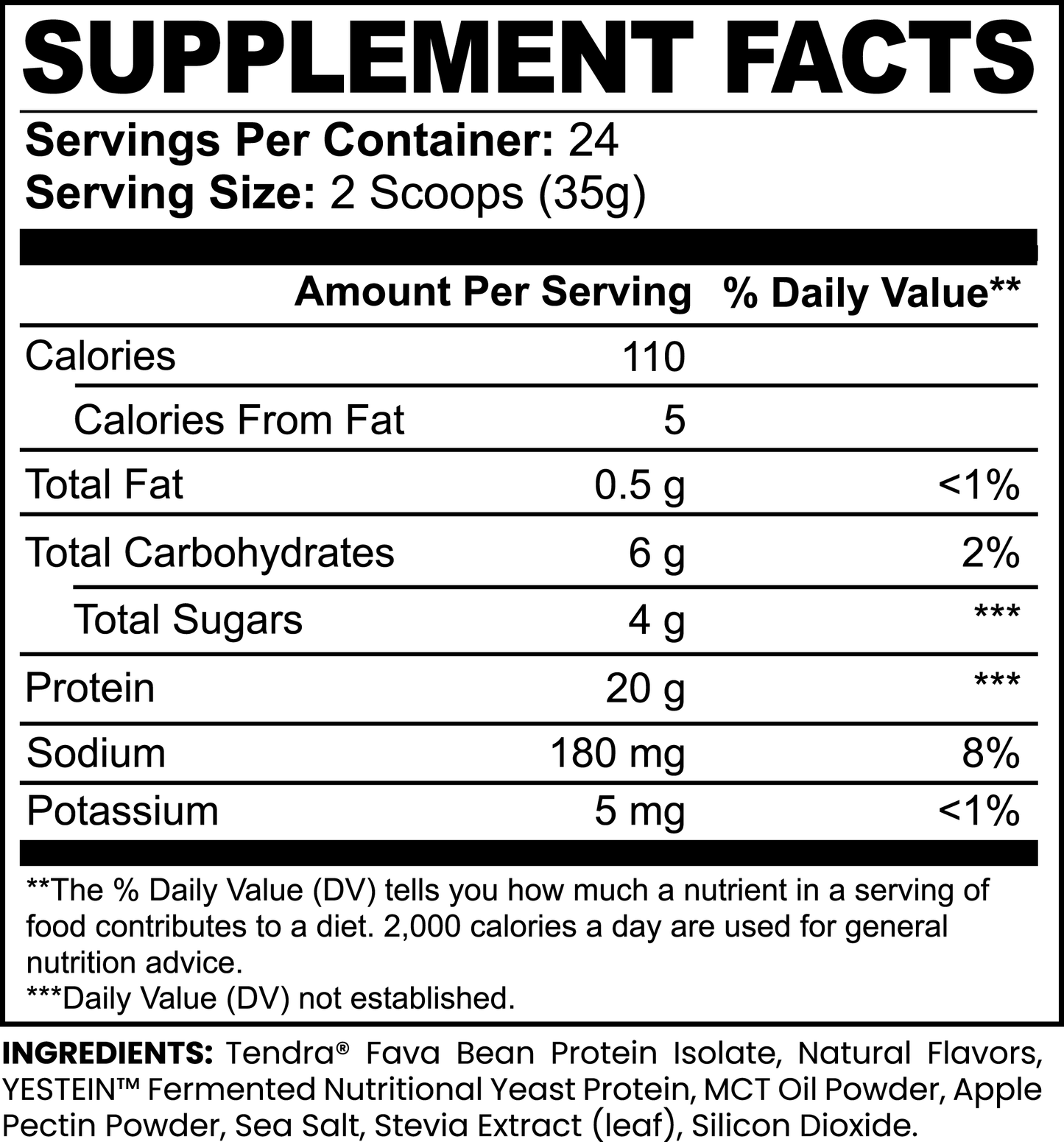 PLANT PROTEIN POWDER - VANILLA