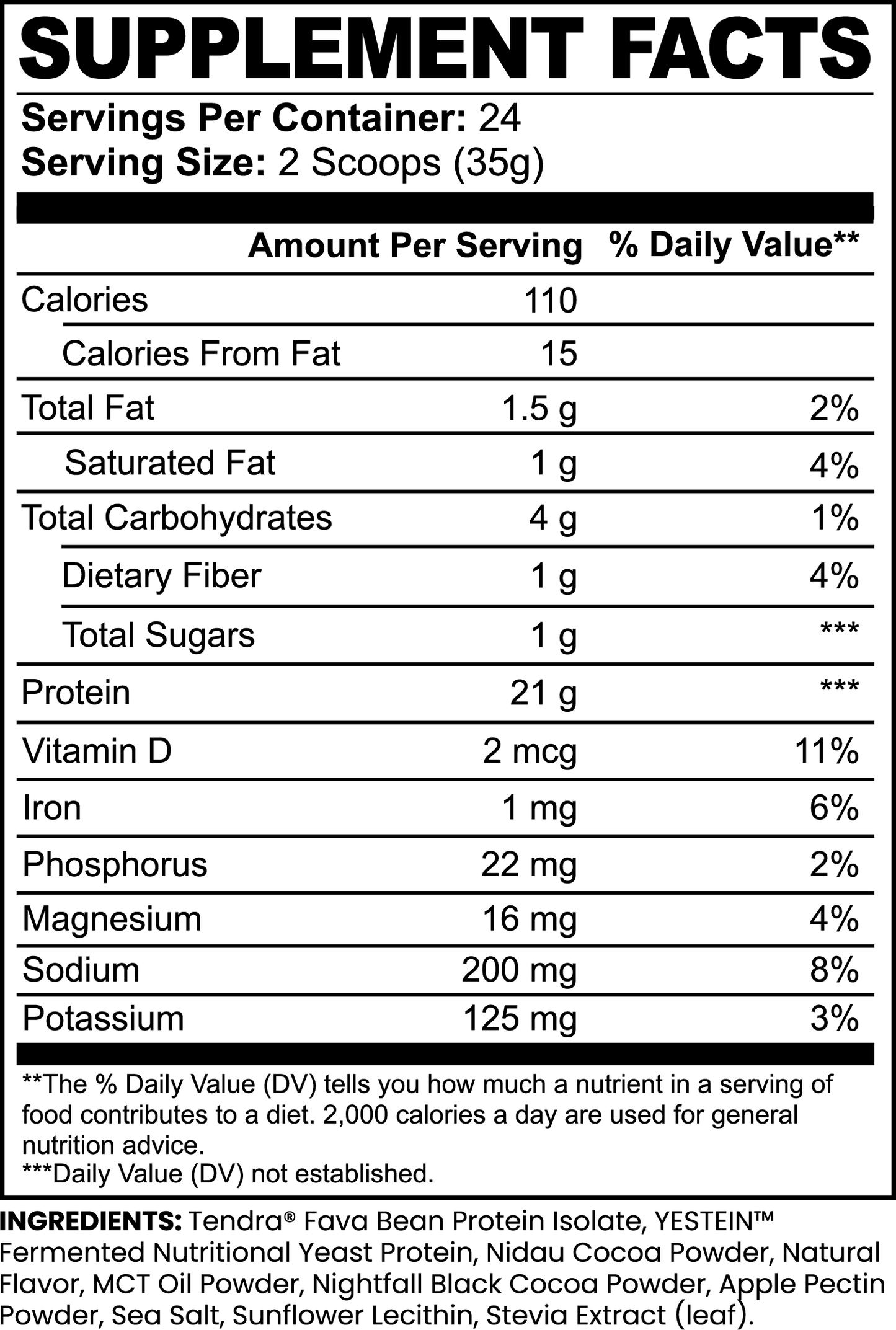 PLANT PROTEIN POWDER - CHOCOLATE