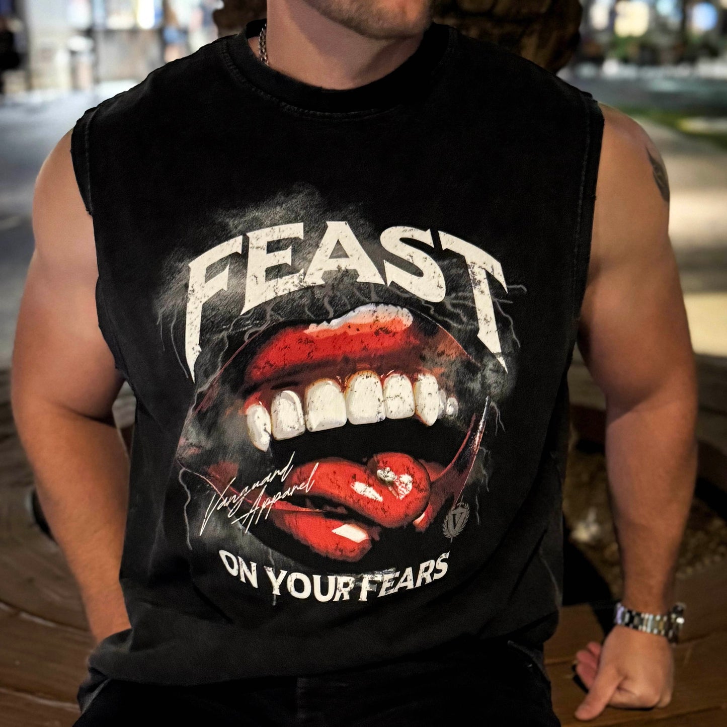 FEAST ON YOUR FEARS TANK TOP