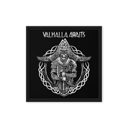 Valhalla Awaits Framed Canvas