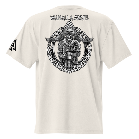 Men's Valhalla Awaits Oversized Tee